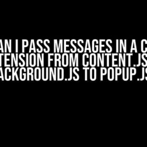 How can I pass messages in a Chrome Extension from content.js to background.js to popup.js?